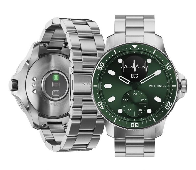 Chytré hodinky Withings Scanwatch Horizon - Special Edition 43mm zelené