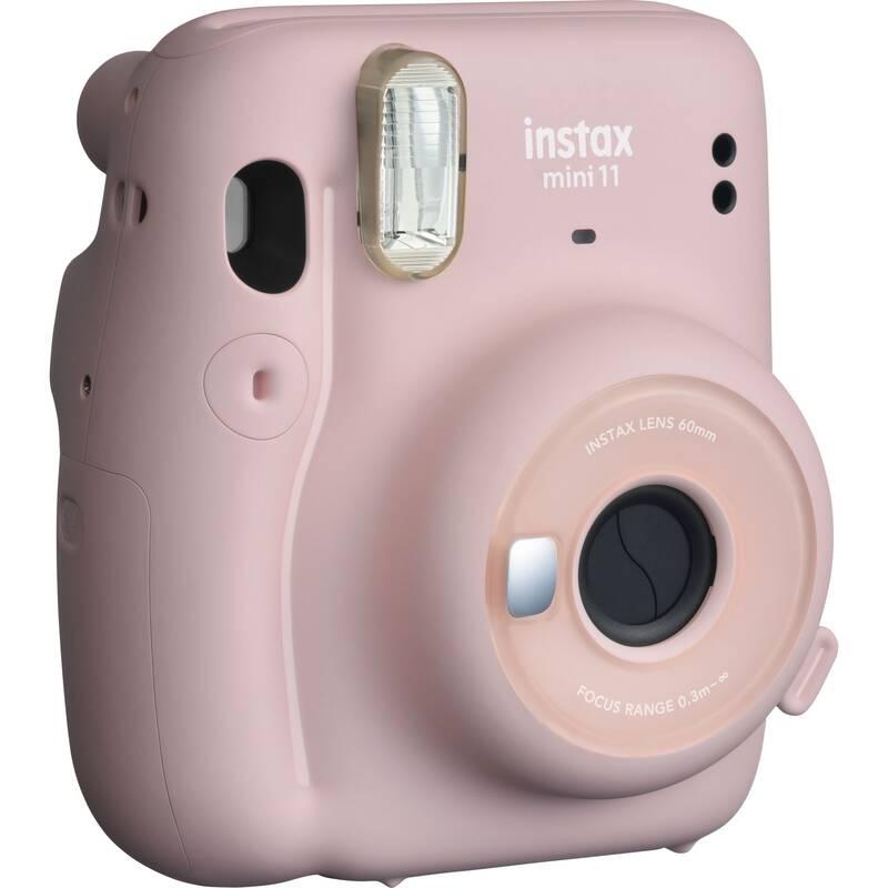 Digitální fotoaparát Fujifilm Instax mini 11 LED bundle růžový
