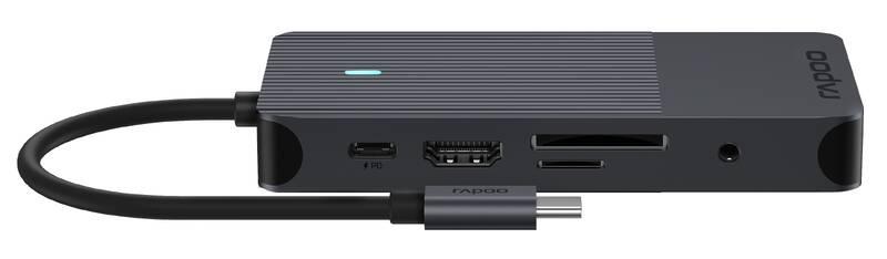 Dokovací stanice Rapoo 10-in-1 USB-C Multiport černá