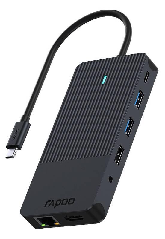 Dokovací stanice Rapoo 12-in-1 USB-C Multiport černá