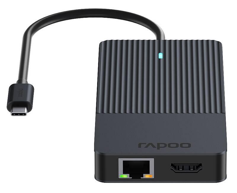 Dokovací stanice Rapoo 12-in-1 USB-C Multiport černá