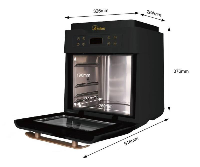 Fritéza horkovzdušná Ardes 1K3000 černá