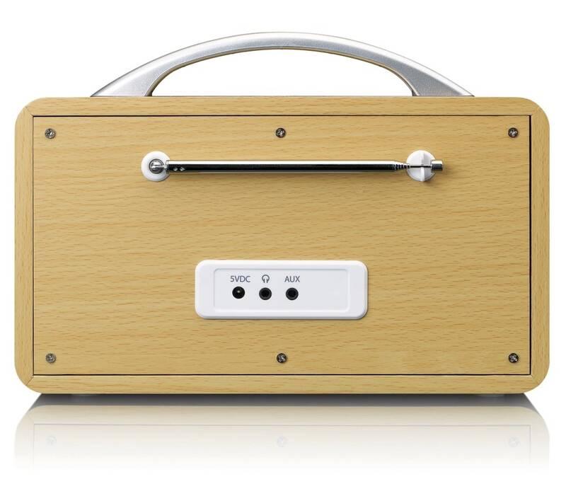 Internetový radiopřijímač s DAB Lenco PIR-645 bílý dřevo