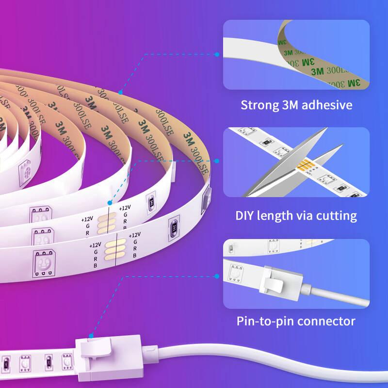 LED pásek Govee WiFi RGB Smart, 15m ovladač, LED, pásek, Govee, WiFi, RGB, Smart, 15m, ovladač