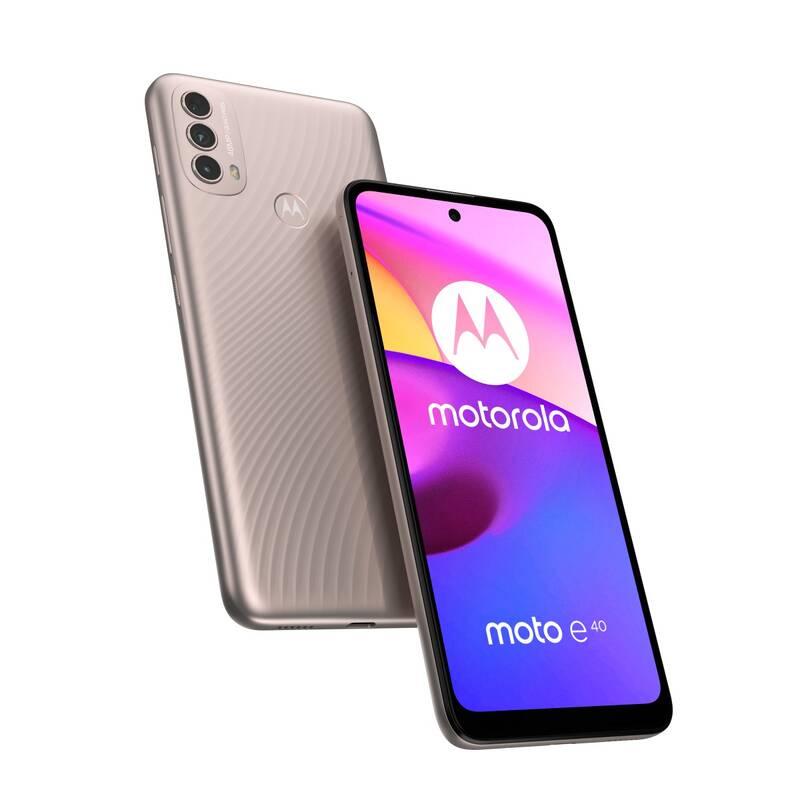 Mobilní telefon Motorola Moto E40 4GB 64GB - Pink Clay