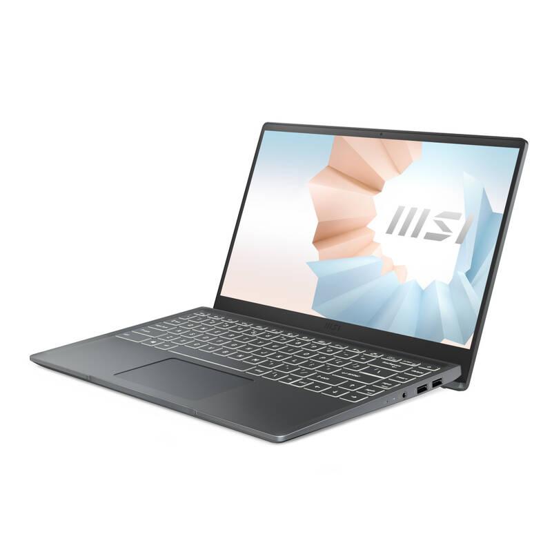 Notebook MSI Modern 14 B11MOU-1017CZ šedý