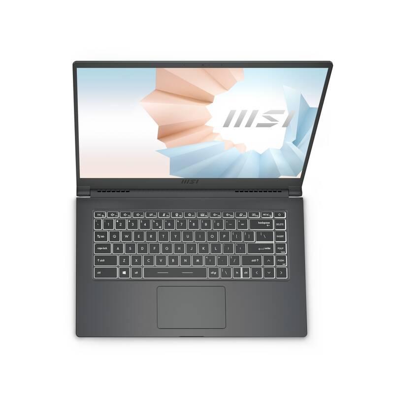 Notebook MSI Modern 15 A11MU-881CZ šedý