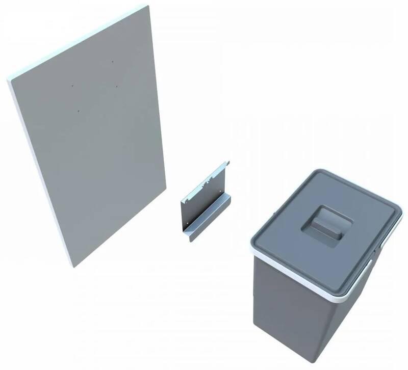 Odpadkový koš Elletipi Easy PBD SA SG44 C97 M šedý