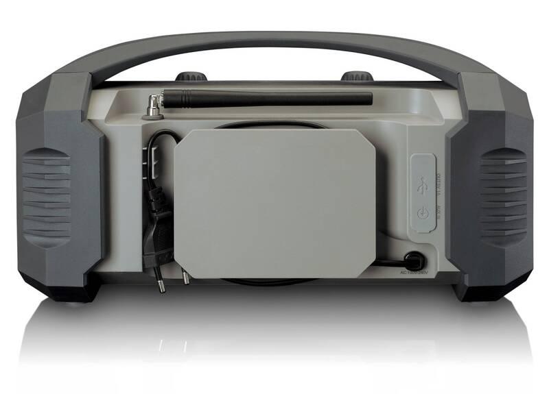 Radiopřijímač s DAB Lenco ODR-150 černý šedý