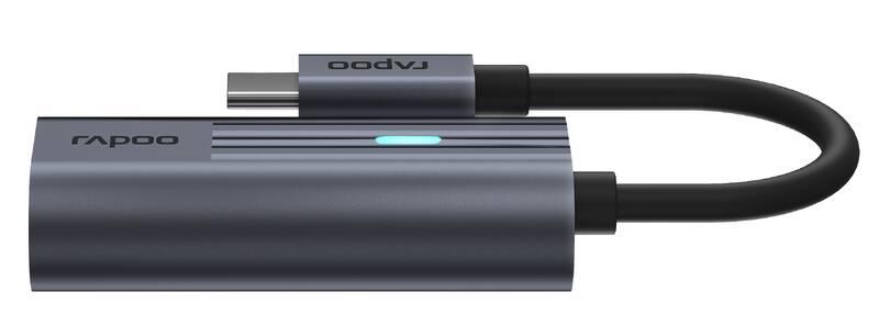 Redukce Rapoo USB-C 3.5mm černá