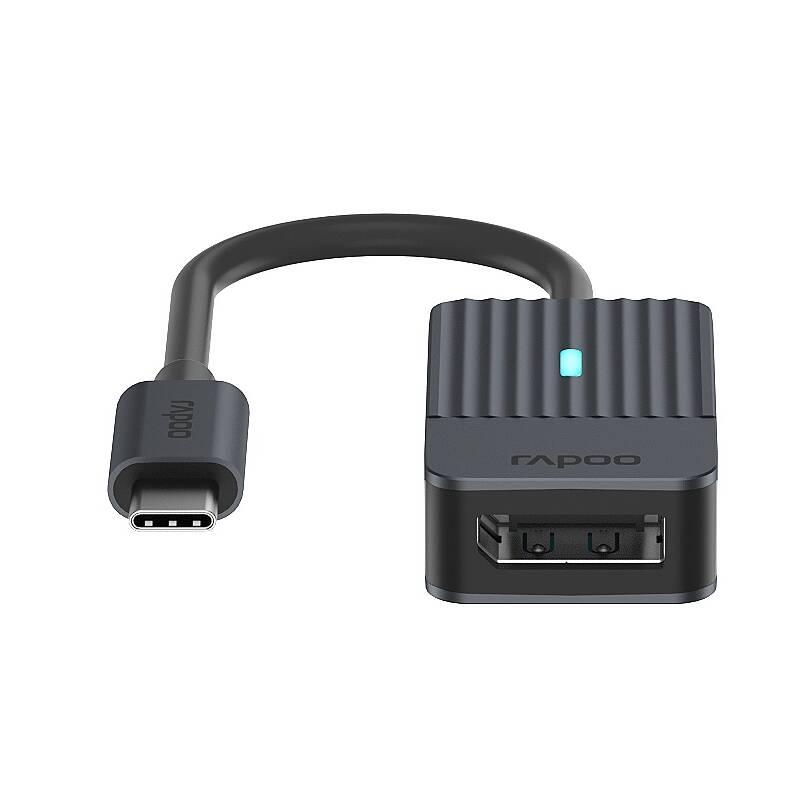 Redukce Rapoo USB-C DisplayPort černá, Redukce, Rapoo, USB-C, DisplayPort, černá