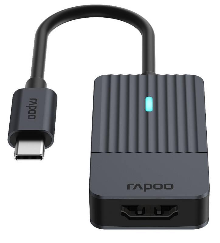 Redukce Rapoo USB-C HDMI černá