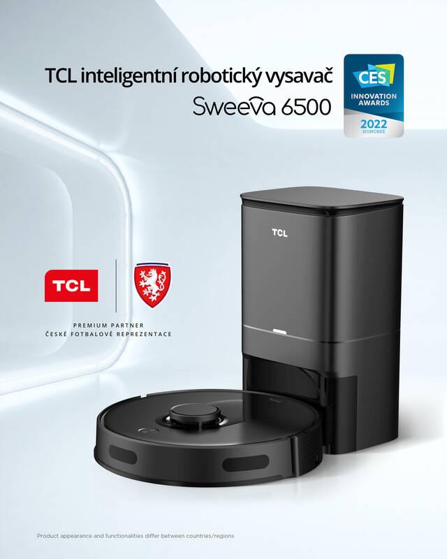 Robotický vysavač TCL Sweeva 6500, Wi-Fi černý