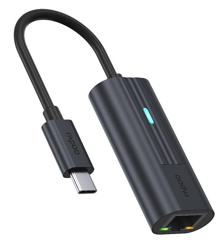 Síťová karta Rapoo USB-C Gigabit LAN, Síťová, karta, Rapoo, USB-C, Gigabit, LAN