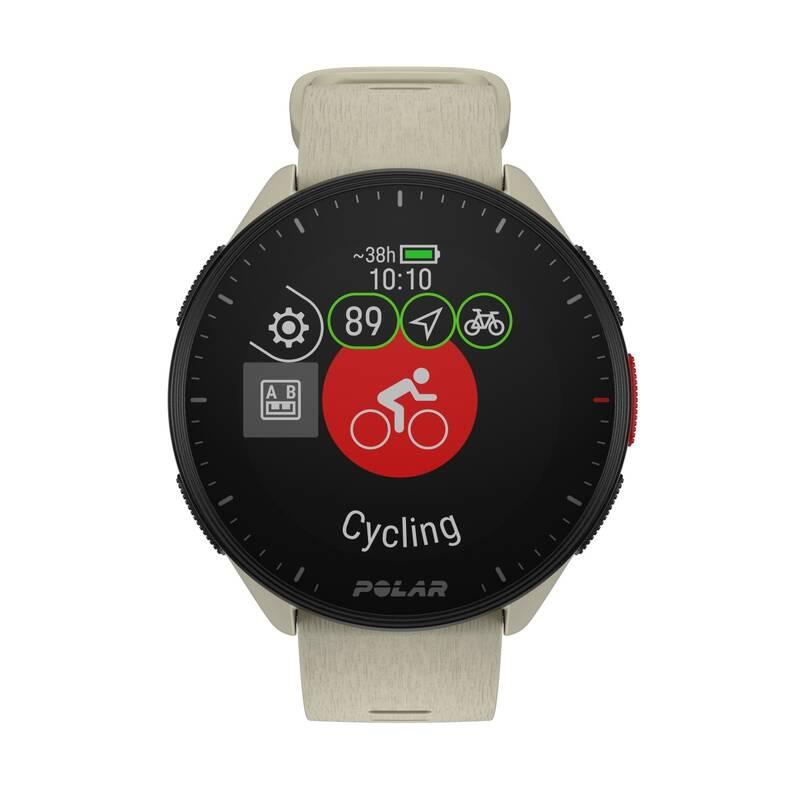 Sporttester Polar Pacer vel. S-L - Cloud White