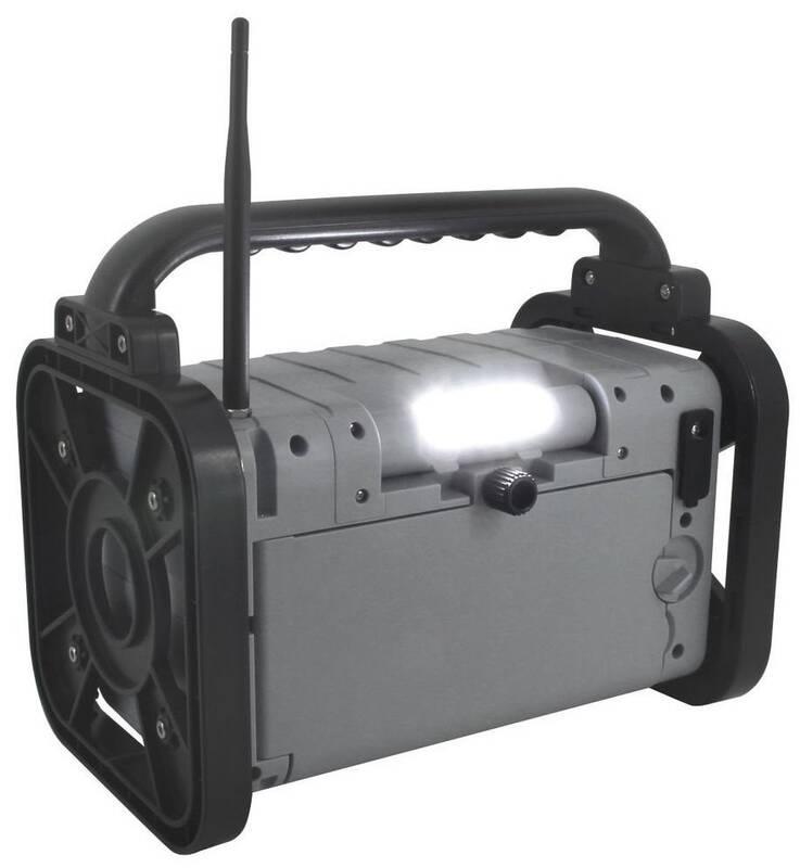 Stavební rádio Soundmaster DAB80 stříbrné