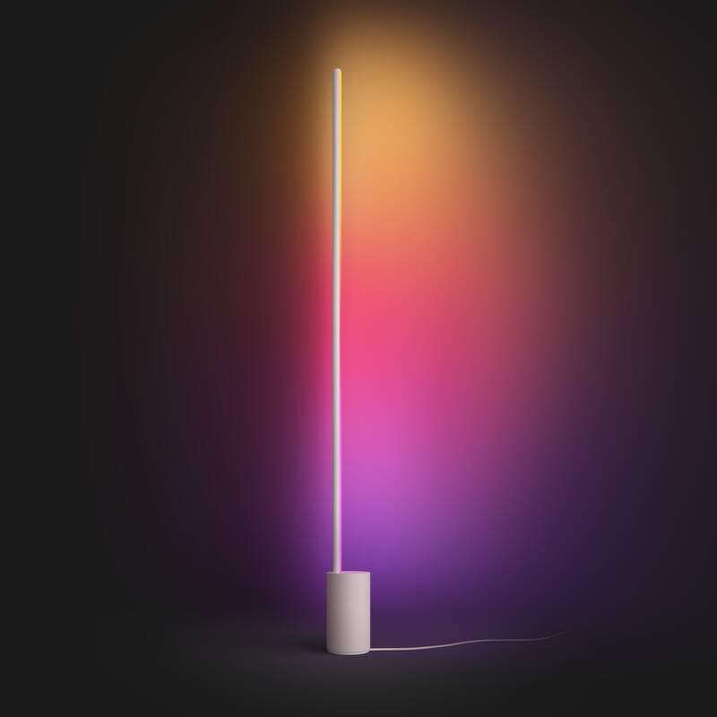 Stojací lampa Philips Hue Gradient Signe bílá