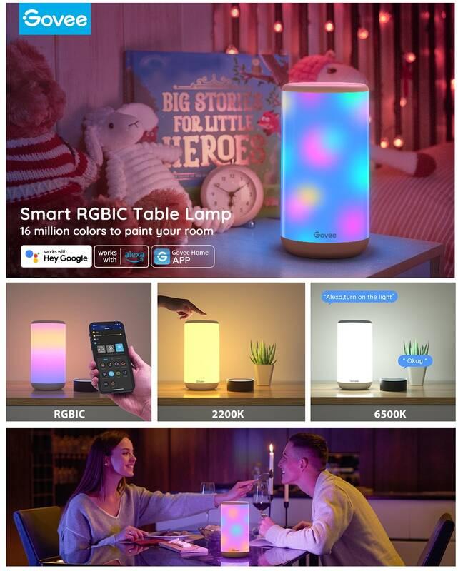Stolní LED lampička Govee Aura SMART RGBIC