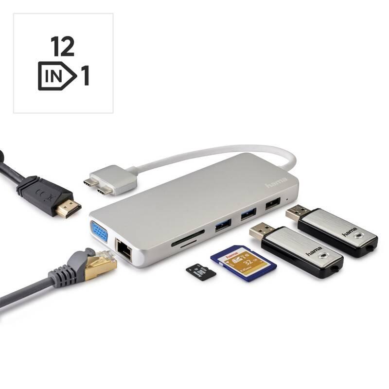 USB Hub Hama Connect2Mac, multiport, pro Apple MacBook Air a Pro