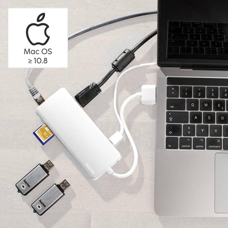 USB Hub Hama Connect2Mac, multiport, pro Apple MacBook Air a Pro