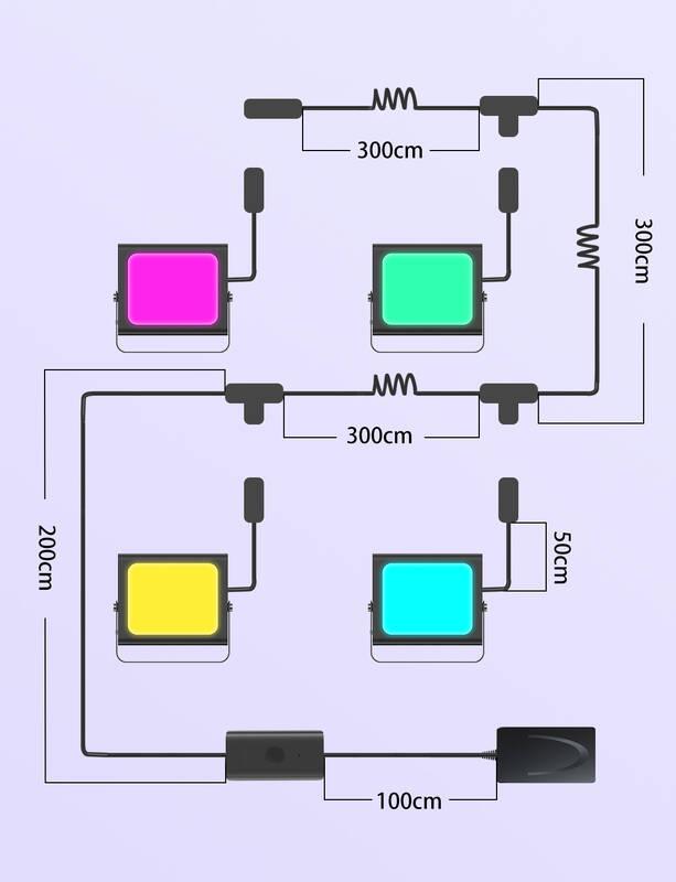 Venkovní svítidlo Govee Flood Lights SMART LED, 4ks, Venkovní, svítidlo, Govee, Flood, Lights, SMART, LED, 4ks