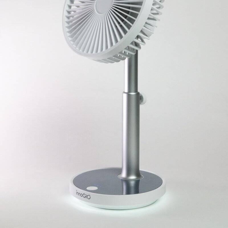 Ventilátor stolní InnoGIO GIO air Midi šedý bílý