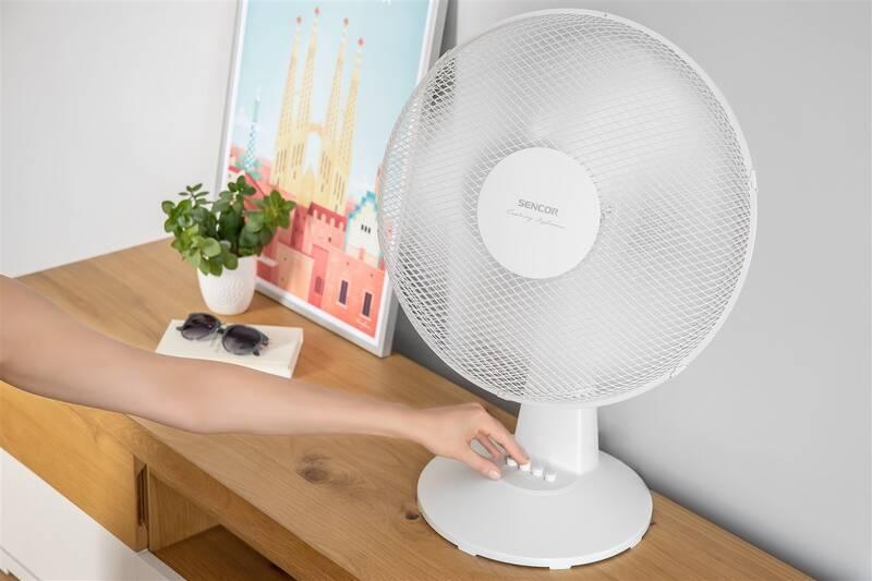 Ventilátor stolní Sencor SFE 4010WH