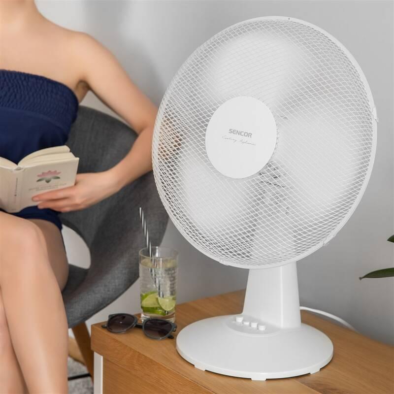Ventilátor stolní Sencor SFE 4010WH