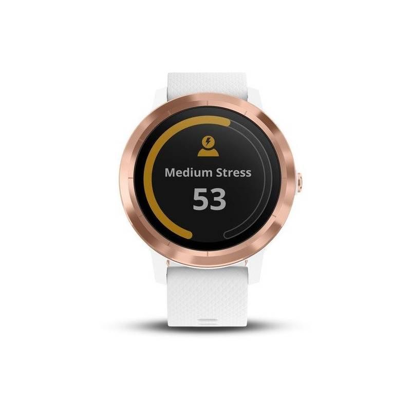 Chytré hodinky Garmin vívoActive3 Optic bílé zlaté