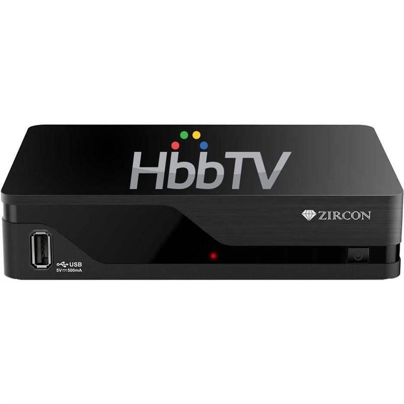 DVB-T2 přijímač Zircon AIR T2 s HbbTV černý