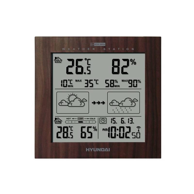 Meteorologická stanice Hyundai WS 2244 W hnědá