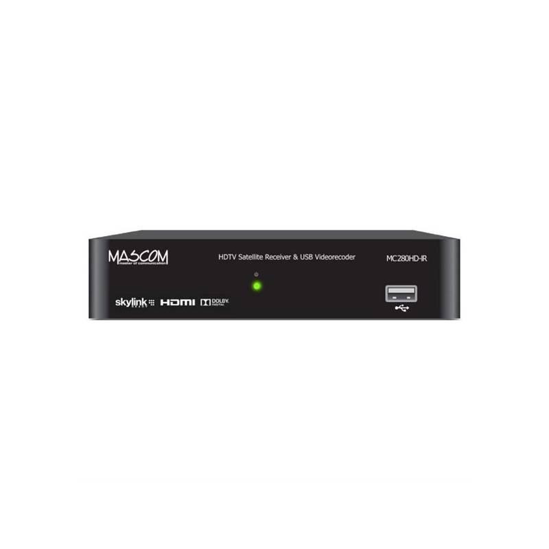 Satelitní přijímač Mascom MC280HD-IR v HD černý, Satelitní, přijímač, Mascom, MC280HD-IR, v, HD, černý