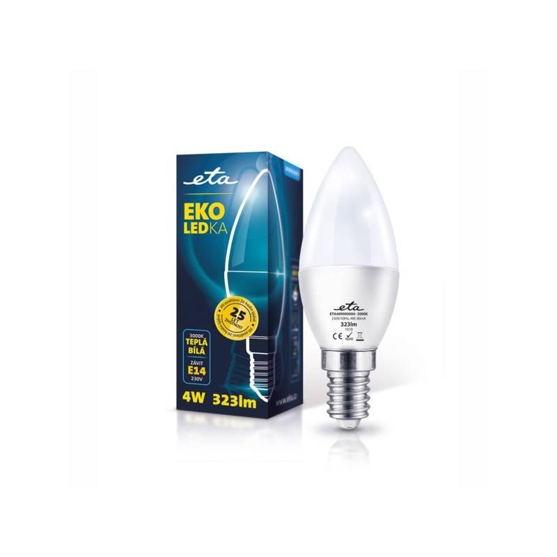 Žárovka LED ETA EKO LEDka svíčka, 4W, E14, teplá bílá