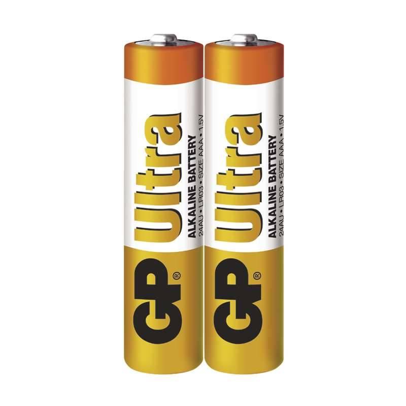 Baterie alkalická GP Ultra AAA, fólie 2ks
