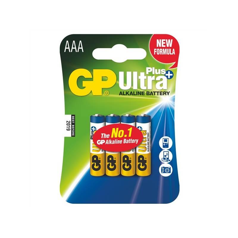 Baterie alkalická GP Ultra Plus AAA, blistr 4ks