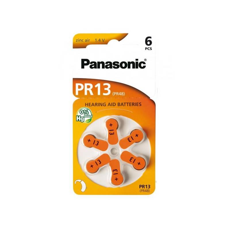 Baterie do naslouchadel Panasonic PR13, blistr 6ks