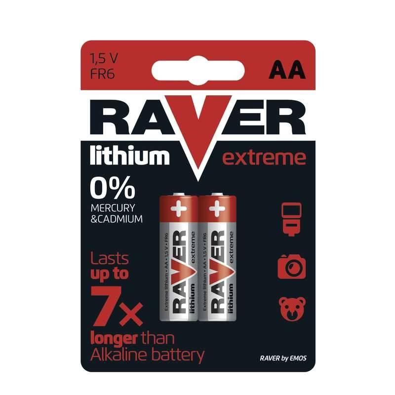 Baterie lithiová GP Raver AA, LR6, blistr 2ks, Baterie, lithiová, GP, Raver, AA, LR6, blistr, 2ks