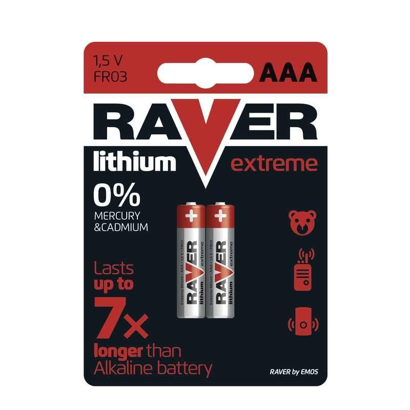 Baterie lithiová GP Raver AAA, LR03, blistr 2ks