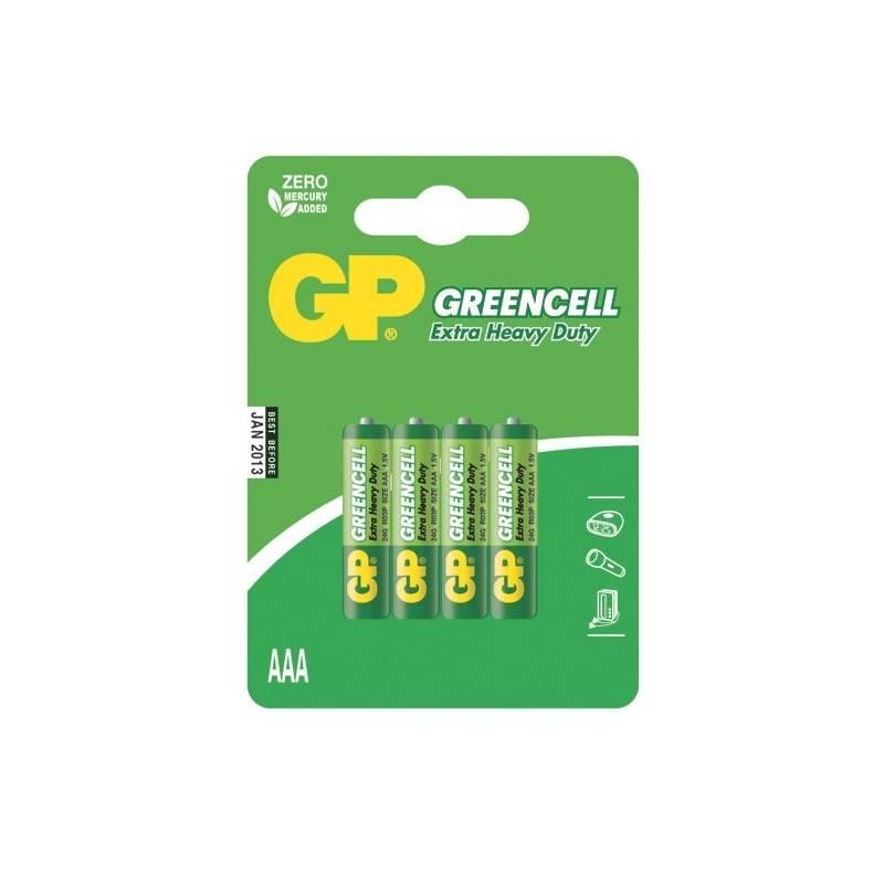 Baterie zinkochloridová GP Greencell AAA, blistr 4ks, Baterie, zinkochloridová, GP, Greencell, AAA, blistr, 4ks