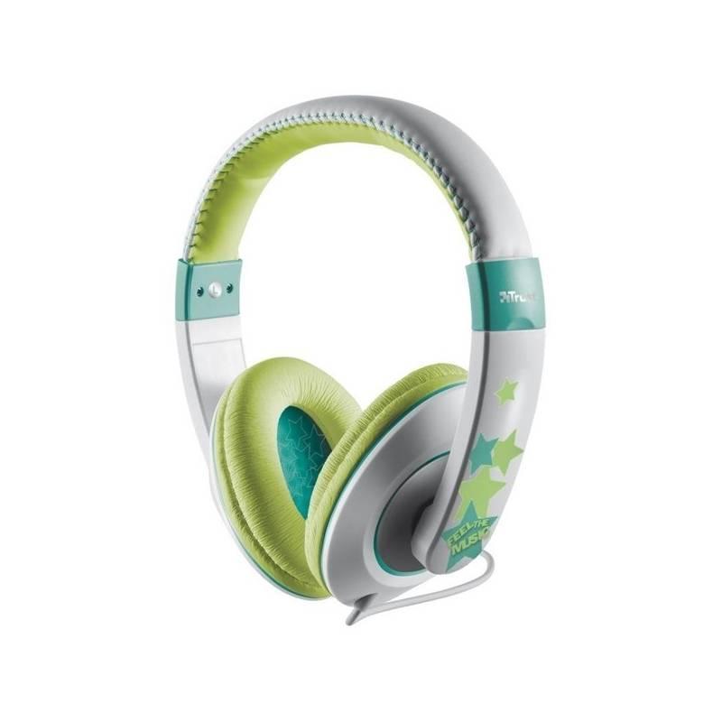 Headset Trust Sonin Kids bílý zelený