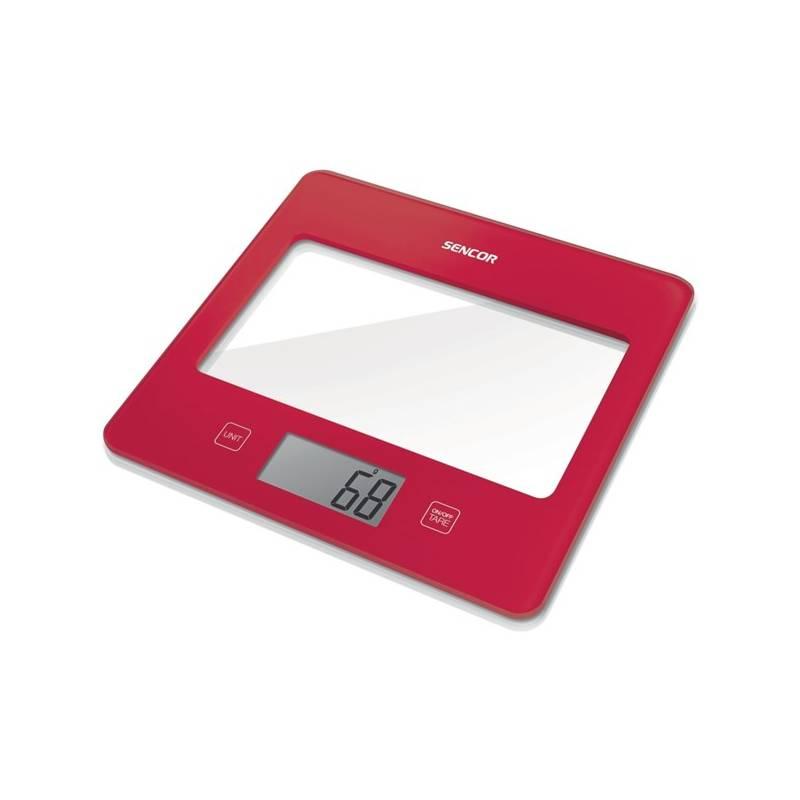 Kuchyňská váha Sencor SKS 5024RD červená