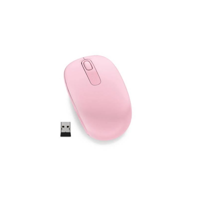 Myš Microsoft Wireless Mobile Mouse 1850 Light Orchid růžová