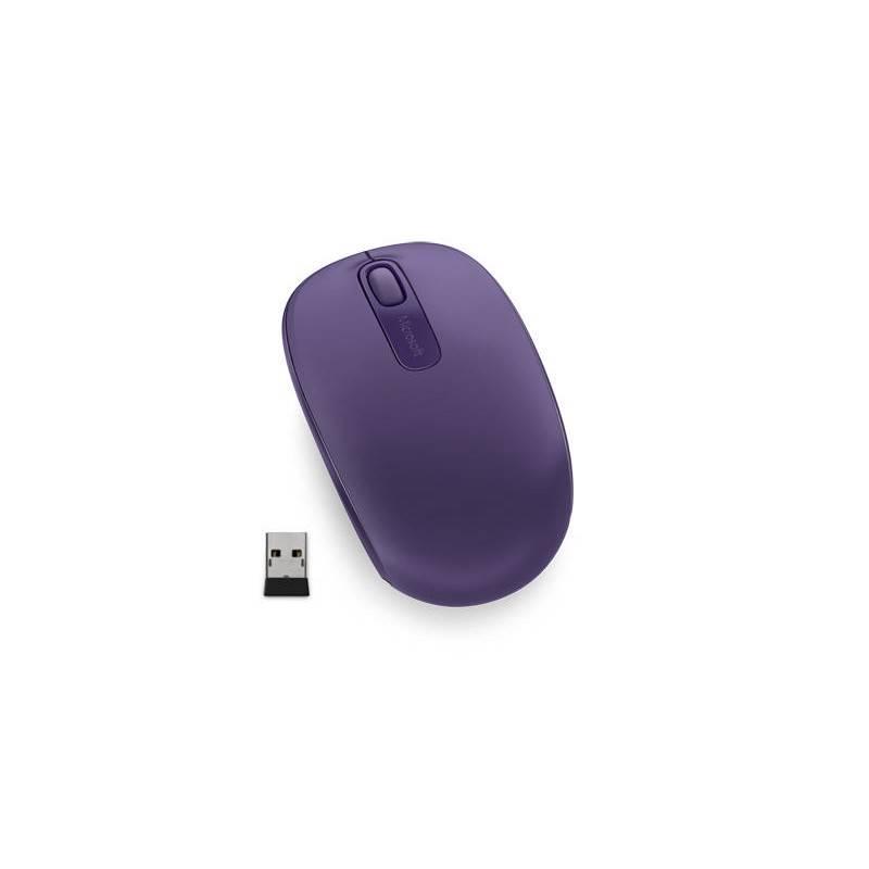 Myš Microsoft Wireless Mobile Mouse 1850 Purple fialová, Myš, Microsoft, Wireless, Mobile, Mouse, 1850, Purple, fialová