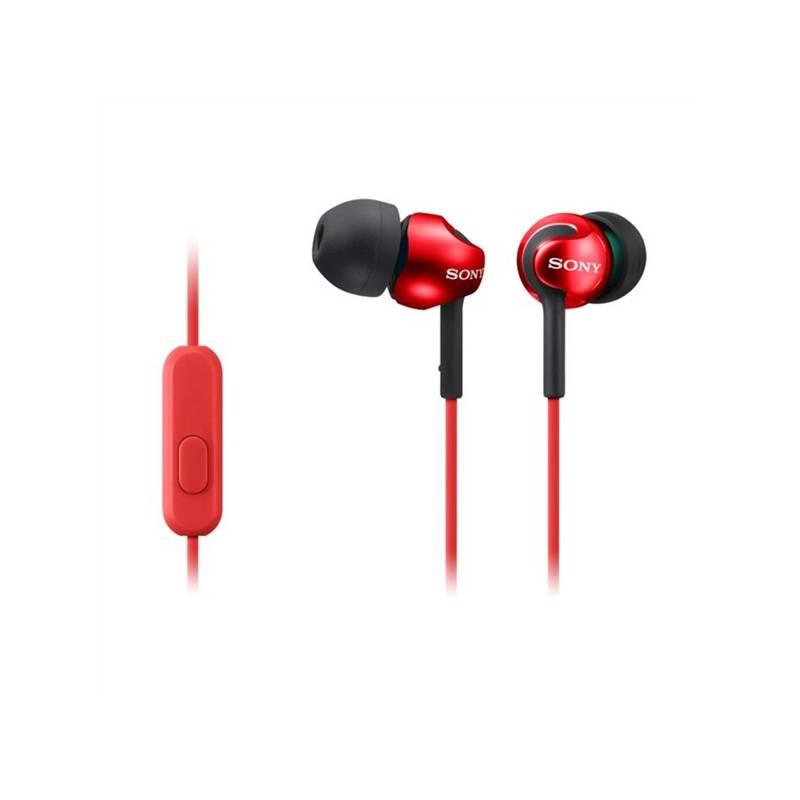 Sluchátka Sony MDR-EX110AP červená