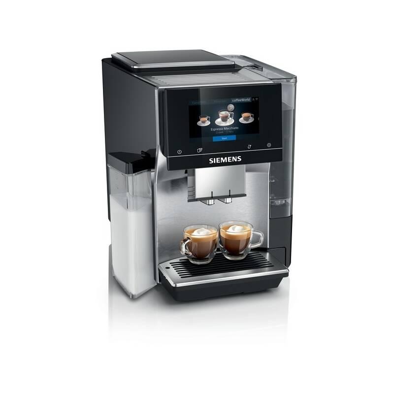 Espresso Siemens TQ707R03 černé nerez