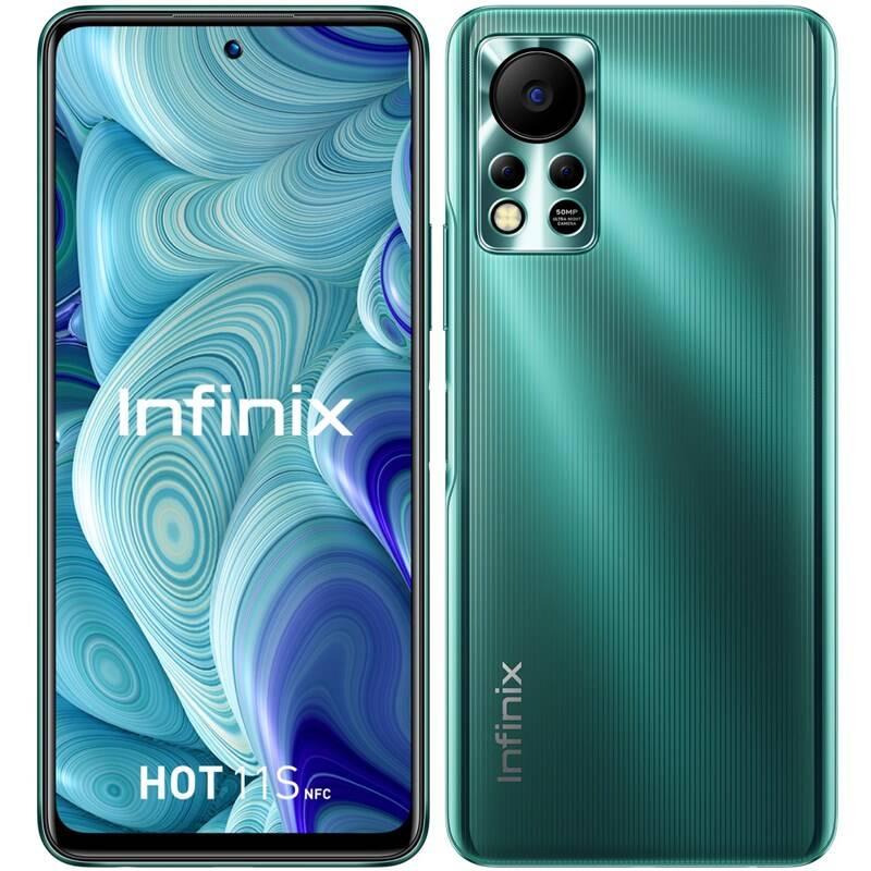 Mobilní telefon Infinix Hot 11S NFC 4GB 64GB - Green Wave