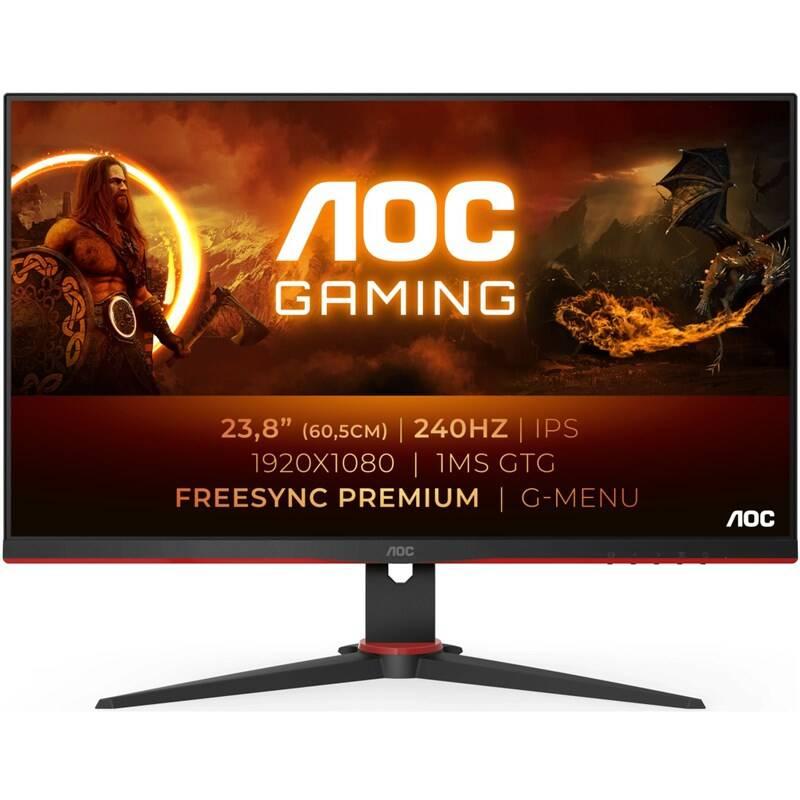 Monitor AOC 24G2ZE černý, Monitor, AOC, 24G2ZE, černý