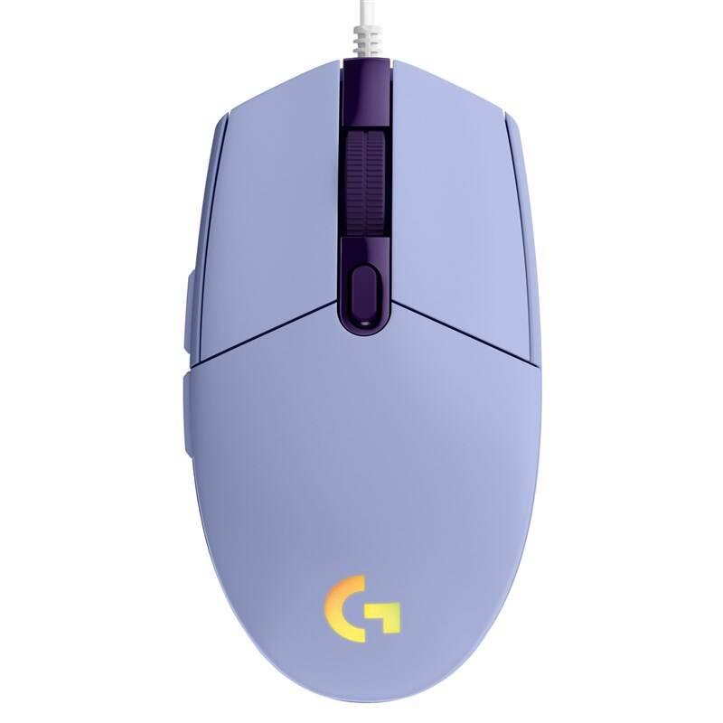 Myš Logitech Gaming G203 Lightsync fialová, Myš, Logitech, Gaming, G203, Lightsync, fialová