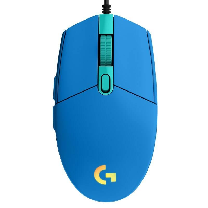 Myš Logitech Gaming G203 Lightsync modrá