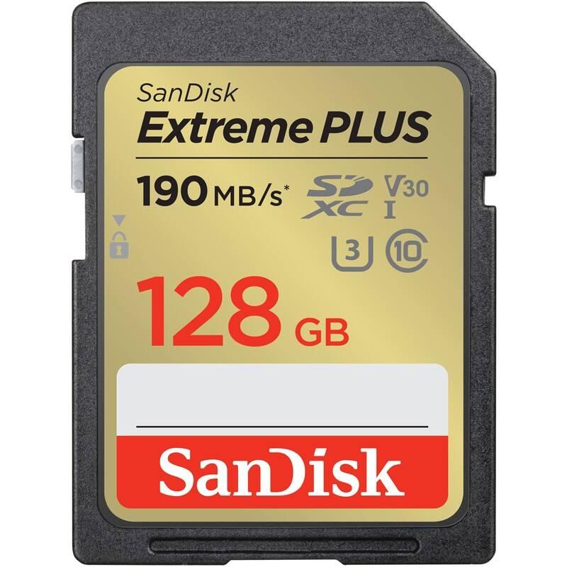 Paměťová karta SanDisk SDXC Extreme Plus 128GB UHS-I U3